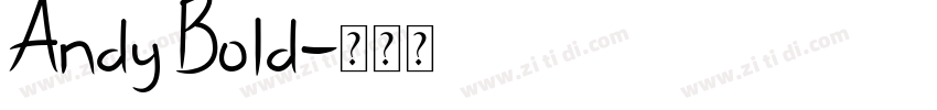 Andy Bold字体转换